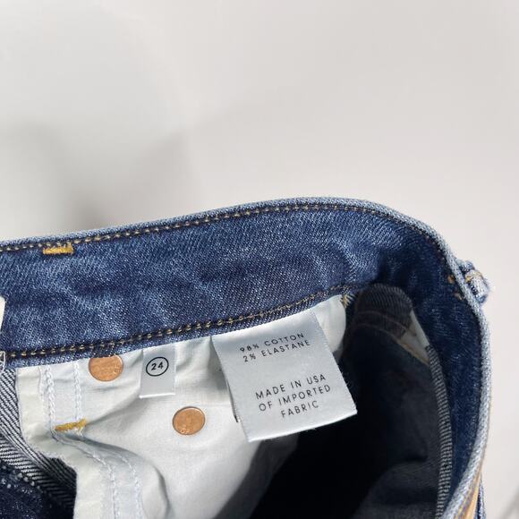 Grlfrnd 24 Naomi High Rise Stretch Skinny Jean American Pie Wash Cotton Ankle - Picture 8 of 13